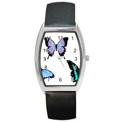 3 Butterflies Barrel Style Metal Watch by SomethingForEveryone