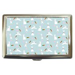 Funny And Funny Hares  And Rabbits In The Meadow Cigarette Money Case Front