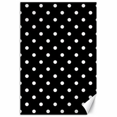 1950 Black White Dots Canvas 20  X 30  by SomethingForEveryone