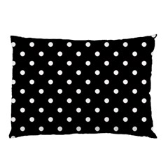 1950 Black White Dots Pillow Case by SomethingForEveryone