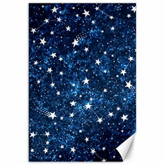 Dark Blue Stars Canvas 20  X 30  by AnkouArts