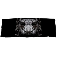 Creepy Lion Head Sculpture Artwork 2 Body Pillow Case (dakimakura) by dflcprintsclothing