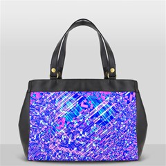 Root Humanity Bar And Qr Code Combo In Purple And Blue Oversize Office Handbag by WetdryvacsLair