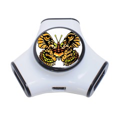 Bigcat Butterfly 3-port Usb Hub by IIPhotographyAndDesigns