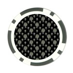 Funny Monsters Motif Drawing Pattern Poker Chip Card Guard Front