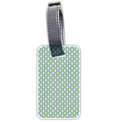 Soft Pattern Aqua Luggage Tag (two Sides) by PatternFactory