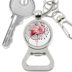 Watercolor Flamingo Bottle Opener Key Chain by webstylecreations