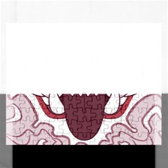 Kitsune Mask Rectangular Jigsaw Puzzl by mindnmint