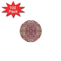 Summer Patterns 1  Mini Buttons (100 Pack)  by kaleidomarblingart