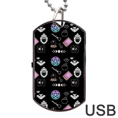 Pastel Goth Witch Dog Tag Usb Flash (one Side) by NerdySparkleGoth