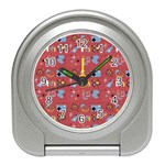 50s Red Travel Alarm Clock Front