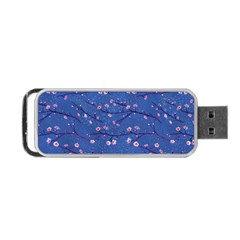 Branches With Peach Flowers Portable Usb Flash (two Sides) by SychEva