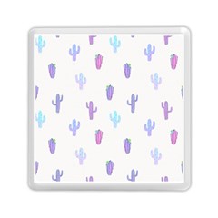 Purple And Blue Cacti Memory Card Reader (square) by SychEva