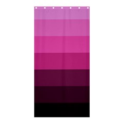 Pink Gradient Stripes Shower Curtain 36  X 72  (stall)  by Dazzleway