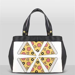 Pizza-slice-food-italian Oversize Office Handbag (2 Sides) by Sudhe