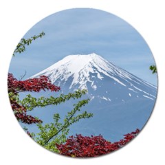 Mountain-mount-landscape-japanese Magnet 5  (round) by Sudhe