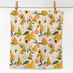 Yellow Juicy Pears And Apricots Face Towel by SychEva