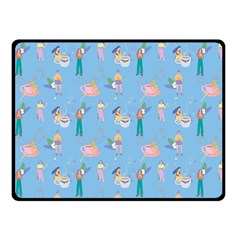 Beautiful Girls With Drinks Fleece Blanket (small) by SychEva