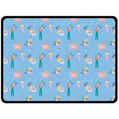 Beautiful Girls With Drinks Double Sided Fleece Blanket (large)  by SychEva