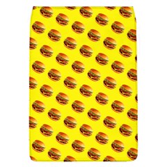 Vector Burgers, Fast Food Sandwitch Pattern At Yellow Removable Flap Cover (l) by Casemiro