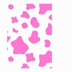 Pink Cow Spots, Large Version, Animal Fur Print In Pastel Colors Small Garden Flag (two Sides) by Casemiro