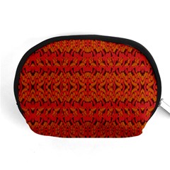 Red Pattern Accessory Pouch (medium) by Sparkle