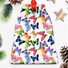 Bright Butterflies Circle In The Air Bell Ornament (two Sides) by SychEva