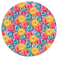 Multicolored Donuts Round Trivet by SychEva