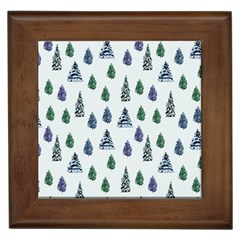 Coniferous Forest Framed Tile by SychEva