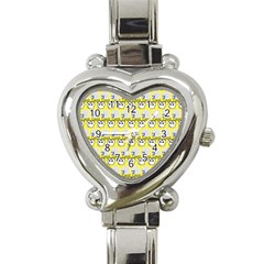 Cartoon Pattern Heart Italian Charm Watch by Sparkle