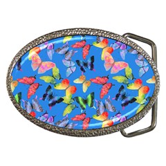 Bright Butterflies Circle In The Air Belt Buckles by SychEva