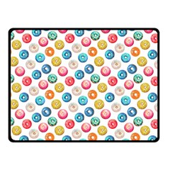 Multicolored Sweet Donuts Fleece Blanket (small) by SychEva