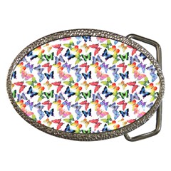 Multicolored Butterflies Belt Buckles by SychEva