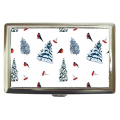 Christmas Trees And Bullfinches Cigarette Money Case by SychEva