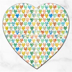 Multicolored Hearts Jigsaw Puzzle (heart) by SychEva