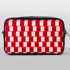 Illusion Waves Pattern Toiletries Bag (one Side) by Sparkle