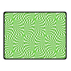 Illusion Waves Pattern Double Sided Fleece Blanket (small)  by Sparkle