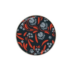 Folk Flowers Print Floral Pattern Ethnic Art Hat Clip Ball Marker by Eskimos