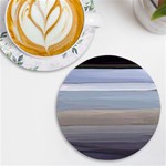 Pompey Beach UV Print Round Tile Coaster Front