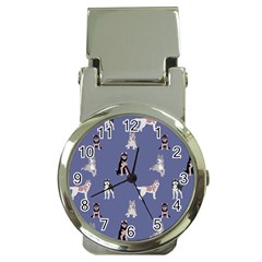 Husky Dogs With Sparkles Money Clip Watches by SychEva
