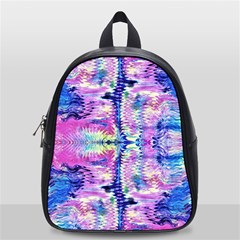 Waves Repeats V School Bag (small) by kaleidomarblingart