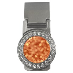 Light Reflections Abstract No7 Peach Money Clips (cz)  by DimitriosArt