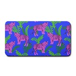 Pink Tigers On A Blue Background Medium Bar Mats 16 x8.5  Bar Mat