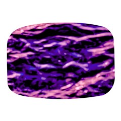 Purple  Waves Abstract Series No1 Mini Square Pill Box by DimitriosArt