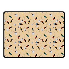 Festive Champagne Fleece Blanket (small) by SychEva