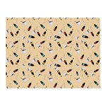 Festive Champagne Double Sided Flano Blanket (Mini)  35 x27  Blanket Back