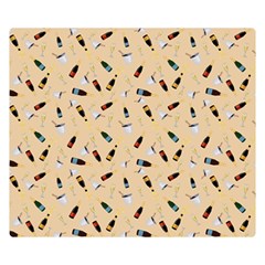 Festive Champagne Double Sided Flano Blanket (small)  by SychEva