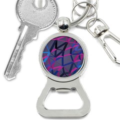 3d Lovely Geo Lines Bottle Opener Key Chain by Uniqued