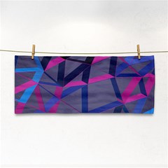 3d Lovely Geo Lines Hand Towel by Uniqued