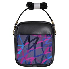 3d Lovely Geo Lines Girls Sling Bag by Uniqued